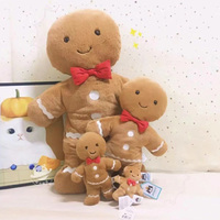 29折！Jellycat Jolly Gingerbread Fred Stuffed超大号姜饼人玩偶