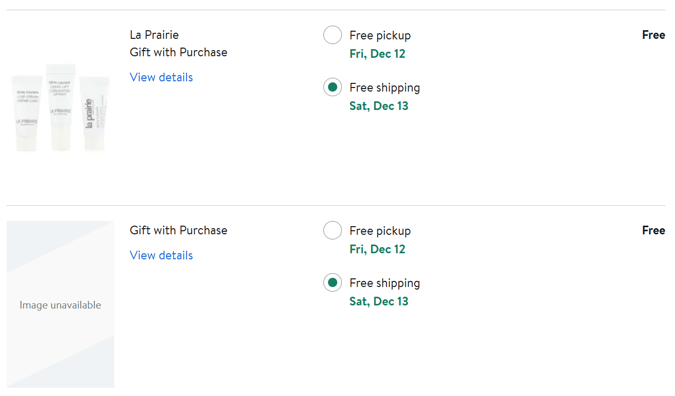 La Prairie Gift With Purchase Set