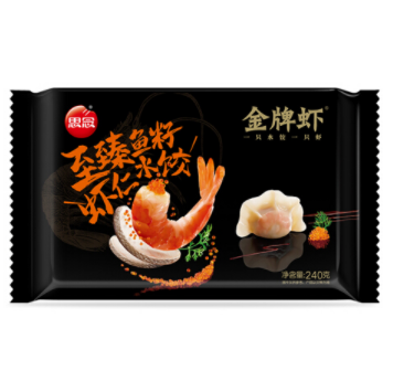 【折10.4元/件】104.2元包邮！思念鱼籽虾仁水饺240g*10件