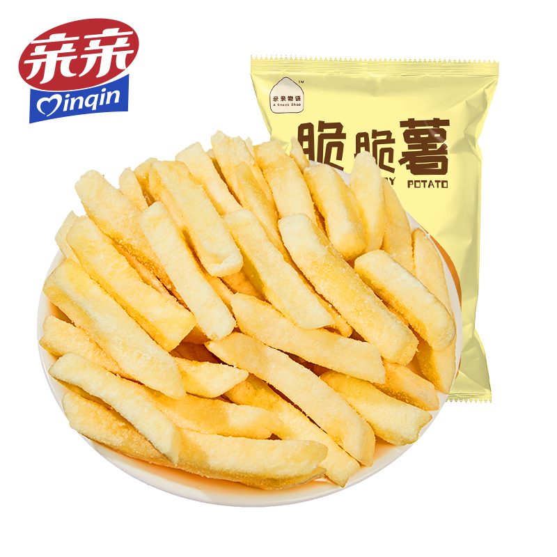 亲亲【拍三件】网红零食脆脆薯75gx6包