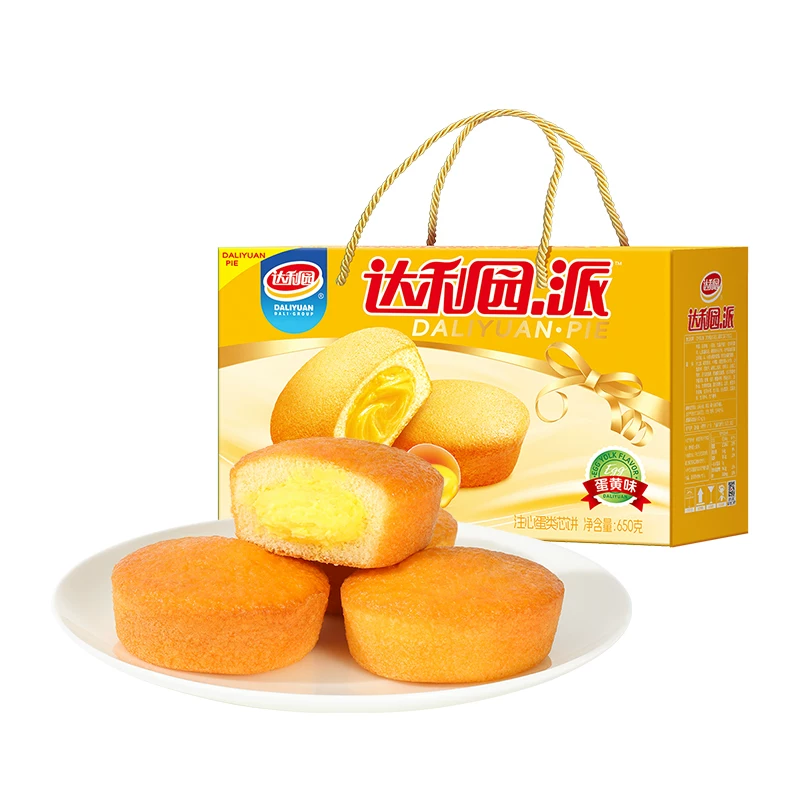 达利园注心蛋黄派整箱零食早餐蛋糕1222g