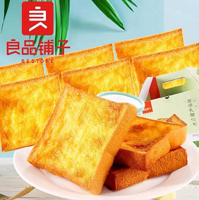 16.9元包邮！良品铺子 岩焗乳酪吐司500g/箱