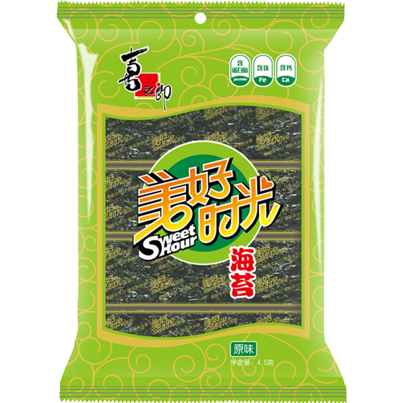 拍8件美好时光经典原味海苔3gx8袋