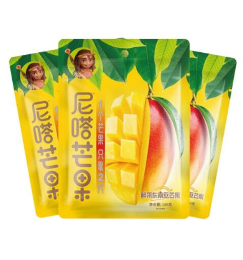 19.9元包邮！溜溜梅 网红芒果干100g*3袋