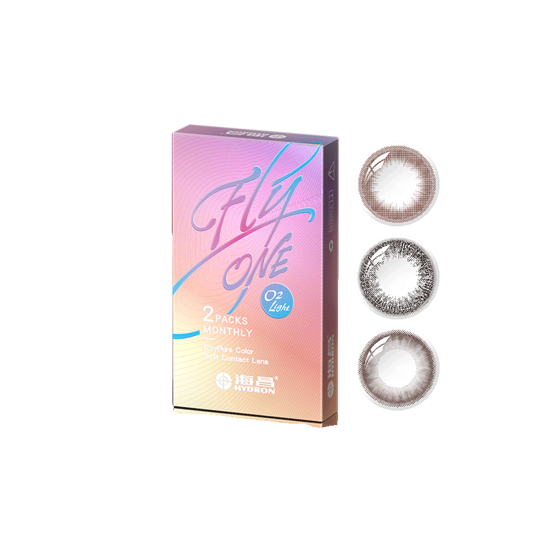 海昌硅水凝胶美瞳月抛2片