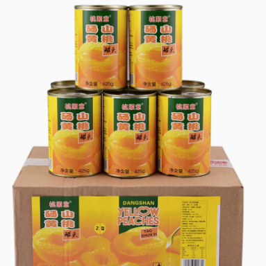 23.8元包邮！黄桃罐头正品整箱6罐*425克