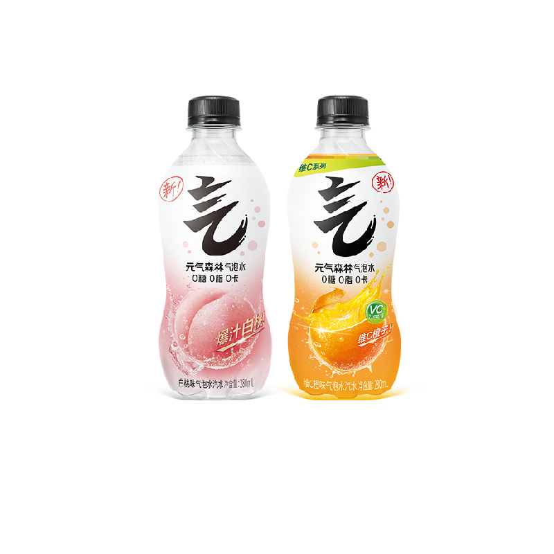 元气森林2种口味气泡水280ml*24瓶
