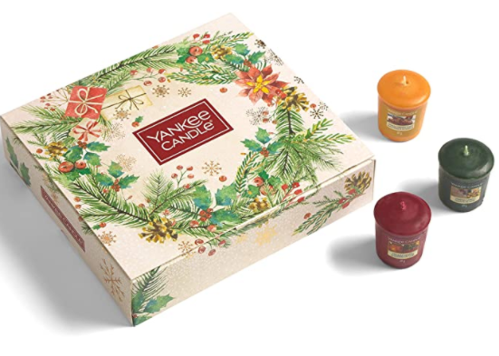 yankeecandle扬基蜡烛2020圣诞香薰蜡烛礼盒49g12块新