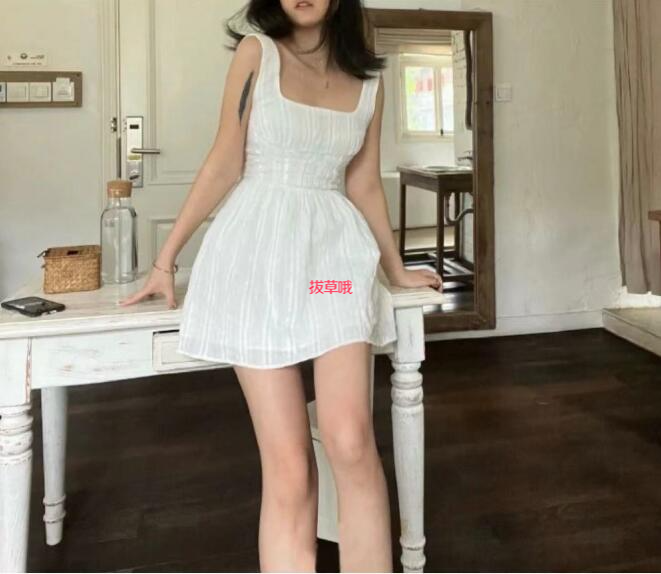knee length dresses for ladies Lorinda Mini Dress Curve | White | Womens main image 0