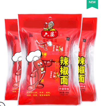 6.9元包邮！六婆辣椒面蘸料100g