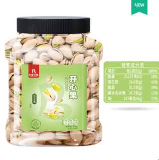28元 ！比比赞开心果坚果400g原味（凑单包邮）