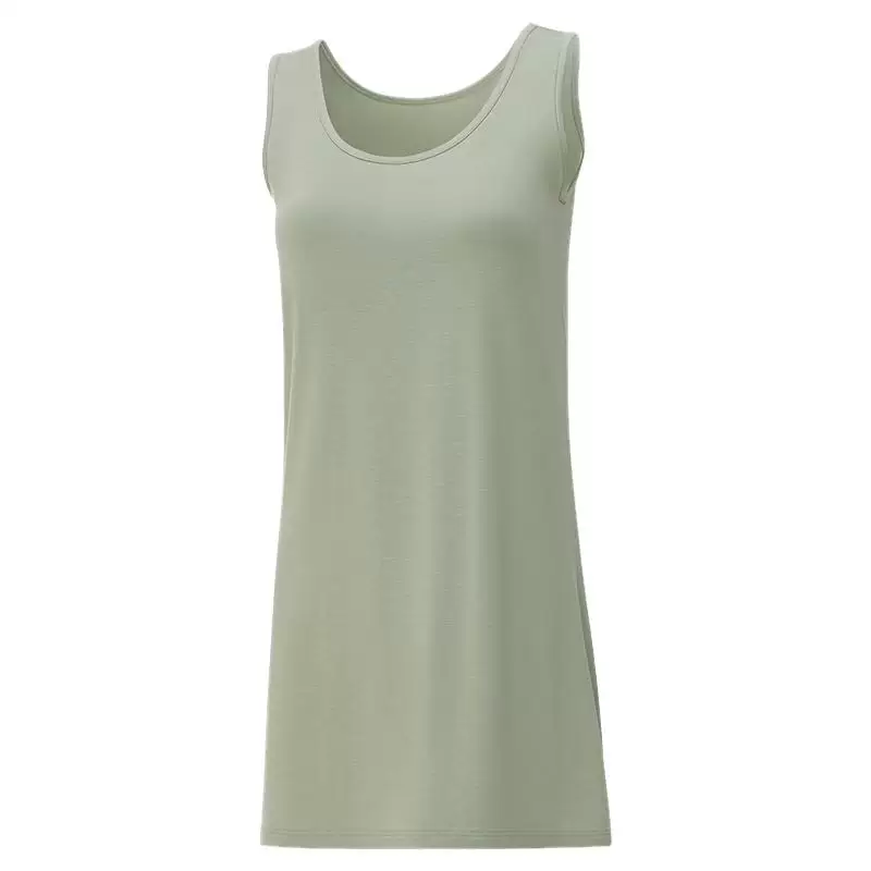 简云莫代尔吊带背心裙中长款睡裙内衬打底裙夏薄款冰丝居家睡裙QC