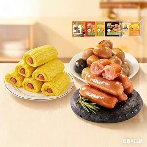 林饱饱纸皮烧麦芝士鸡肉牛肉卷烤肠饭团膳食包蒸饺速食半成品早餐