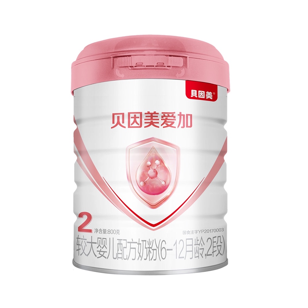 贝因美较大婴儿配方奶粉2段
