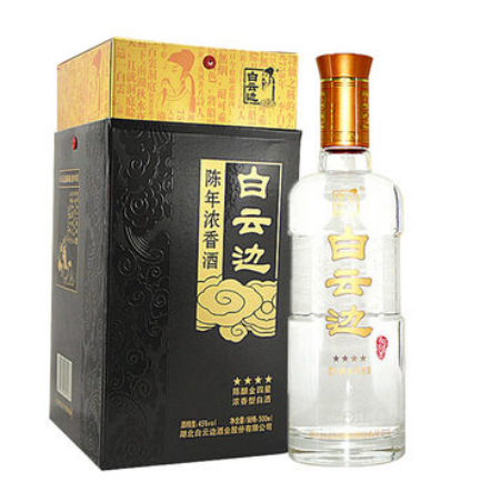 30.3元！白云边 陈酿金四星 45度 浓香型白酒 500ml（需买5件 付151.5元包邮）