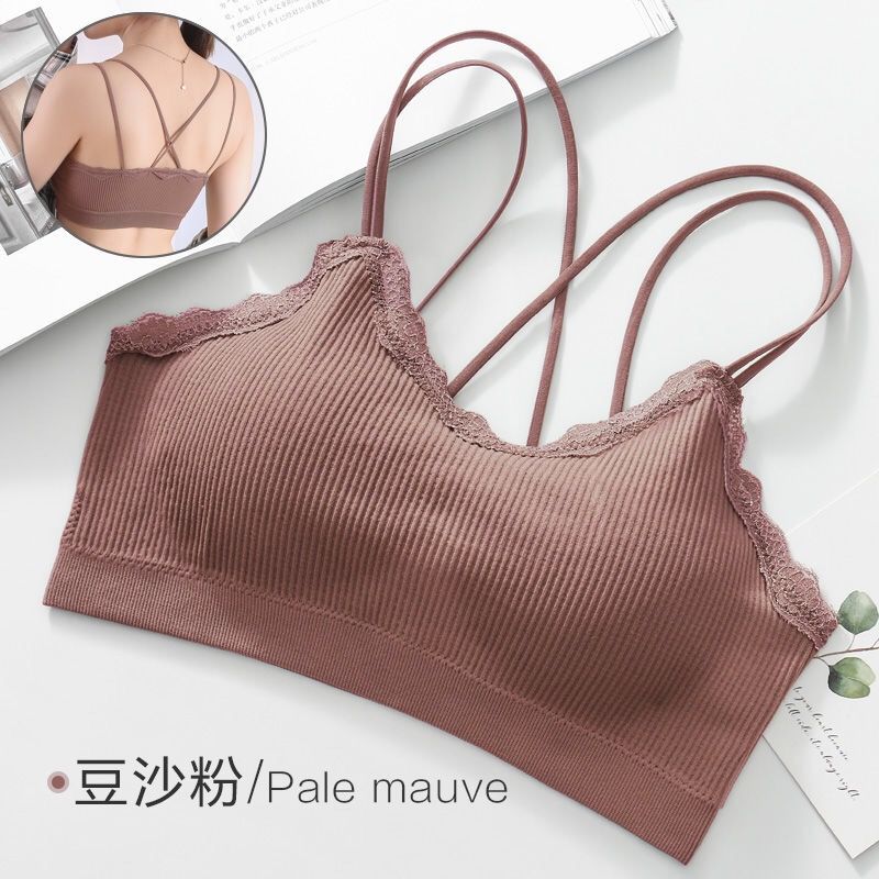 女韩版裹胸抹胸无钢圈聚拢上托文胸运动背心