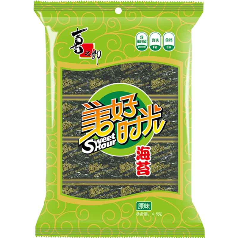 拍8件美好时光经典原味海苔3gx8袋