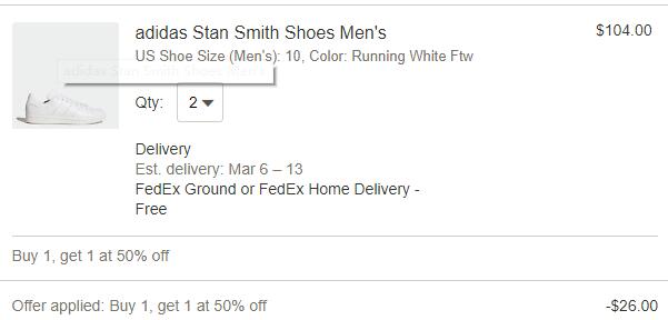 Ebay有adidas精选鞋款第二件半价 美国包邮 拔草哦
