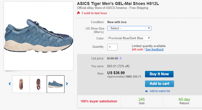 asics ebay store