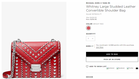 michael kors x yang mi whitney large studded leather convertible shoulder bag