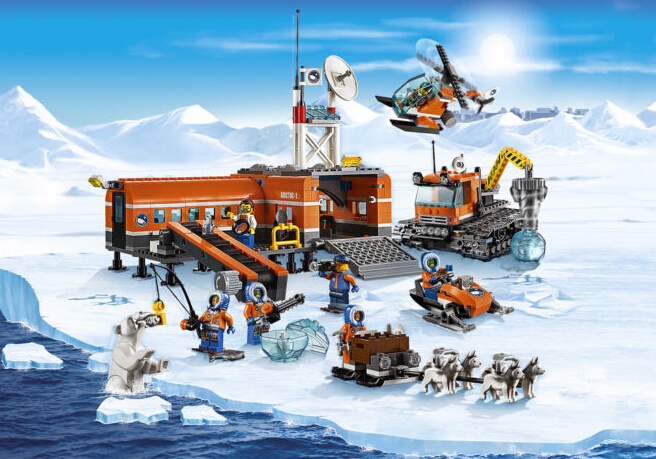 lego乐高城市系列60036北极宿营基地
