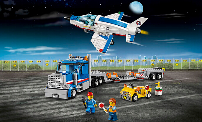 lego 乐高 60079 城市组 航天训练机运输车