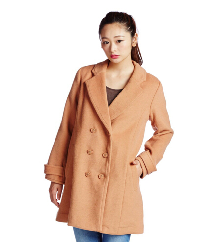 Lily brown女士双排扣中长款大衣两色可选,5折特价11880日元（约￥640 