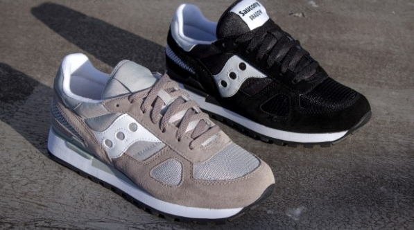 saucony索康尼shadoworiginal男士青春复古慢跑鞋灰白配色