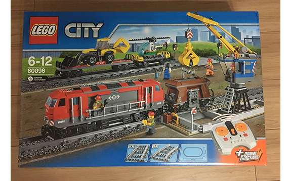 lego乐高 城市系列 60098电动遥控货运列车 可行驶