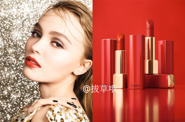 chanel香奈儿rougeallure限量红管口红3