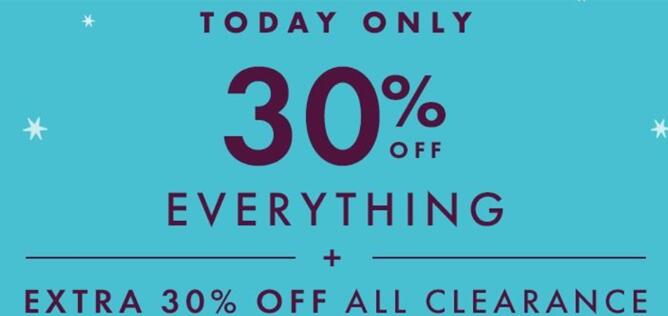 hanna andersson现有全场童装额外7折促销