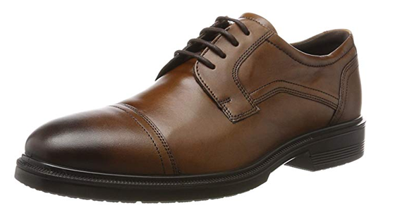 限尺码ecco爱步lisbon里斯男士牛皮系带牛津鞋