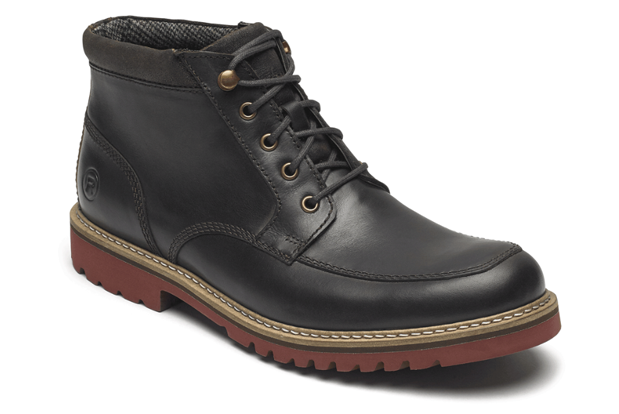 rockport乐步男士真皮莫卡辛短靴