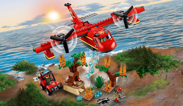 lego乐高城市系列森林救火飞机60217