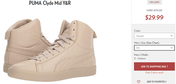 Puma clyde mid outlet y&r