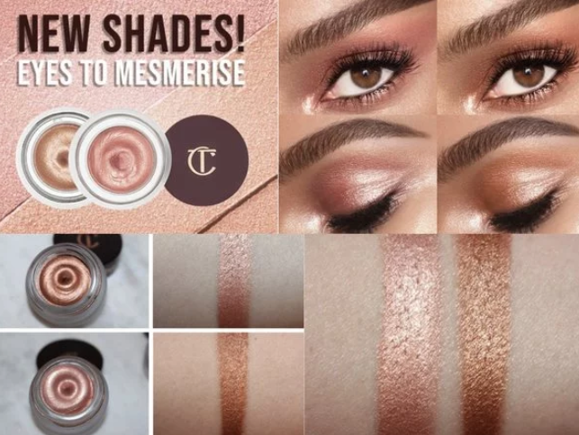 限量色回归!charlotte tilbury单色眼影膏 star gold/rose gold