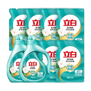 【下拉享优惠】立白洗衣液茶籽除菌液5kg套组除螨洁净抑菌低泡