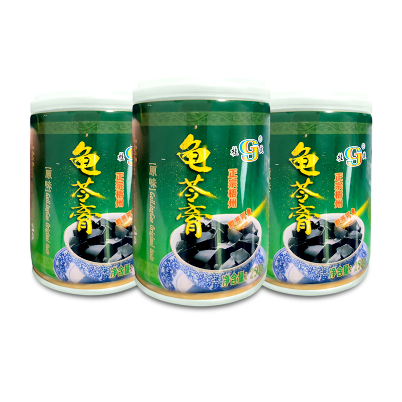 【桂健梧州】正宗即食烧仙草即食龟苓膏3罐