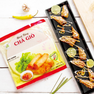 14.8元包邮！嘉英 越南家用低脂 春卷皮 400g*2件