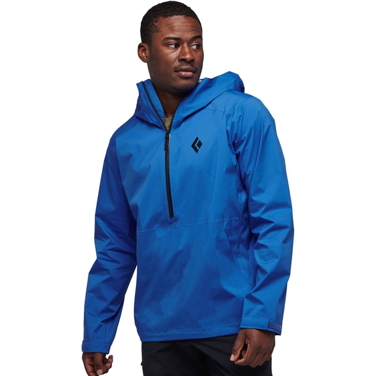 Black Diamond Stormline Stretch Anorak黑钻男士半拉链软壳Drifter Blue色M码