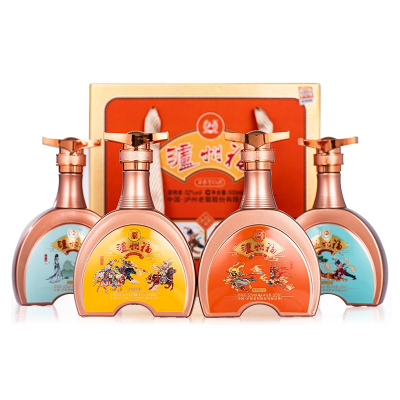 泸州老窖古颂四禧52度 500ml*4瓶