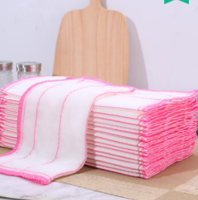1.5元包邮！【淘工厂】5层棉纱洗碗布2块