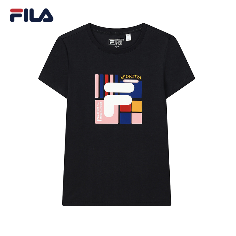 FILA斐乐官方女士短袖T恤2022年夏季新款