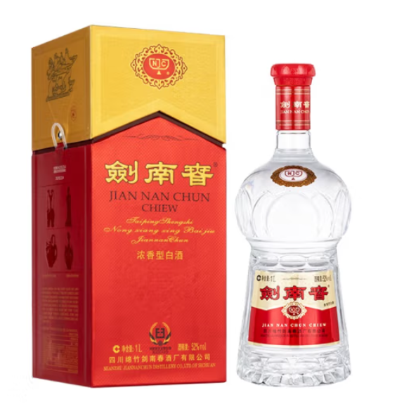 719元包邮！剑南春 水晶剑 52度浓香型白酒 1000ml