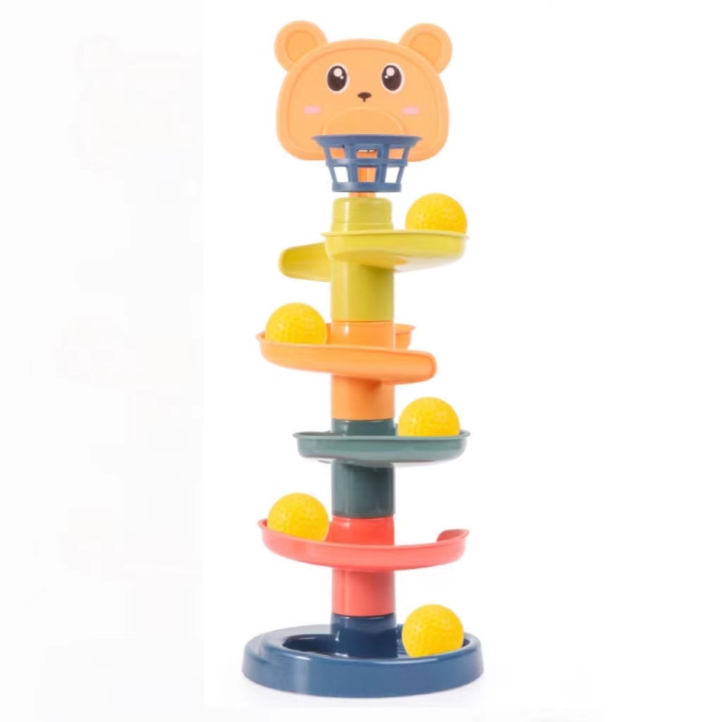 【可签到】儿童轨道滑滑乐5层5球