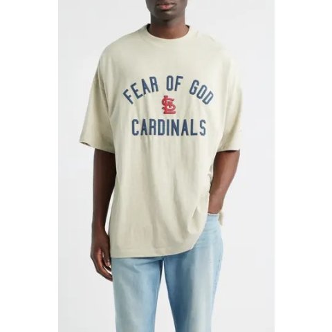 Essentials MLB Cardinals 90s风格印花T恤