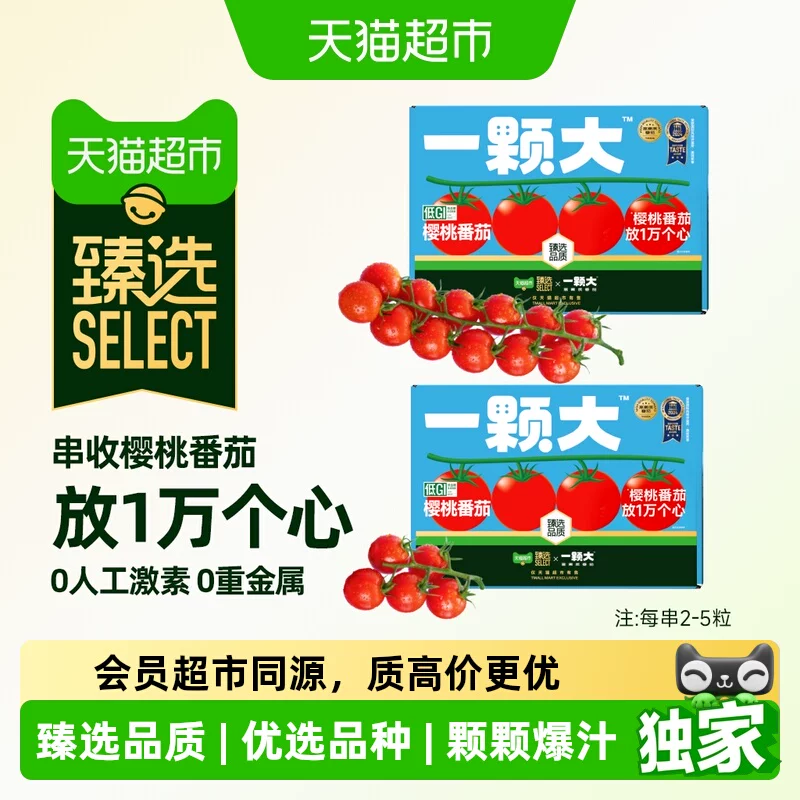 砷价！精品一颗大小串番茄礼盒装