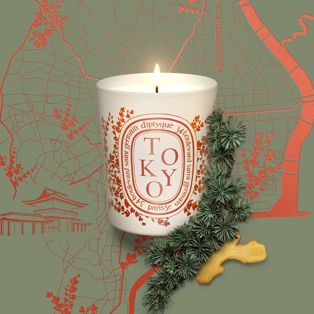 Diptyque城市系列蜡烛东京$84.00 Diptyque美国超值好货-拔草哦