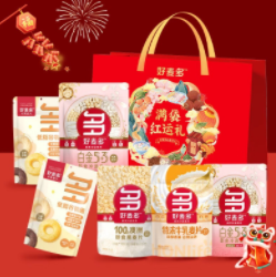 29.9元包邮！好麦多麦片鸿运礼盒6袋装 
