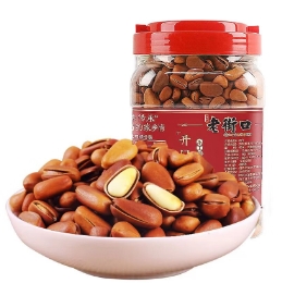 49元包邮！老街口 东北特产原味手剥红松 二级净重500g罐装